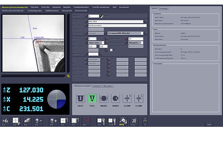 ZOLLER pilot 3.0 切削刃检测
