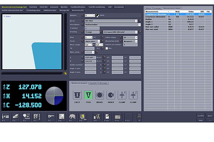 ZOLLER pilot 3.0 第3步 开始 测量程序 完成